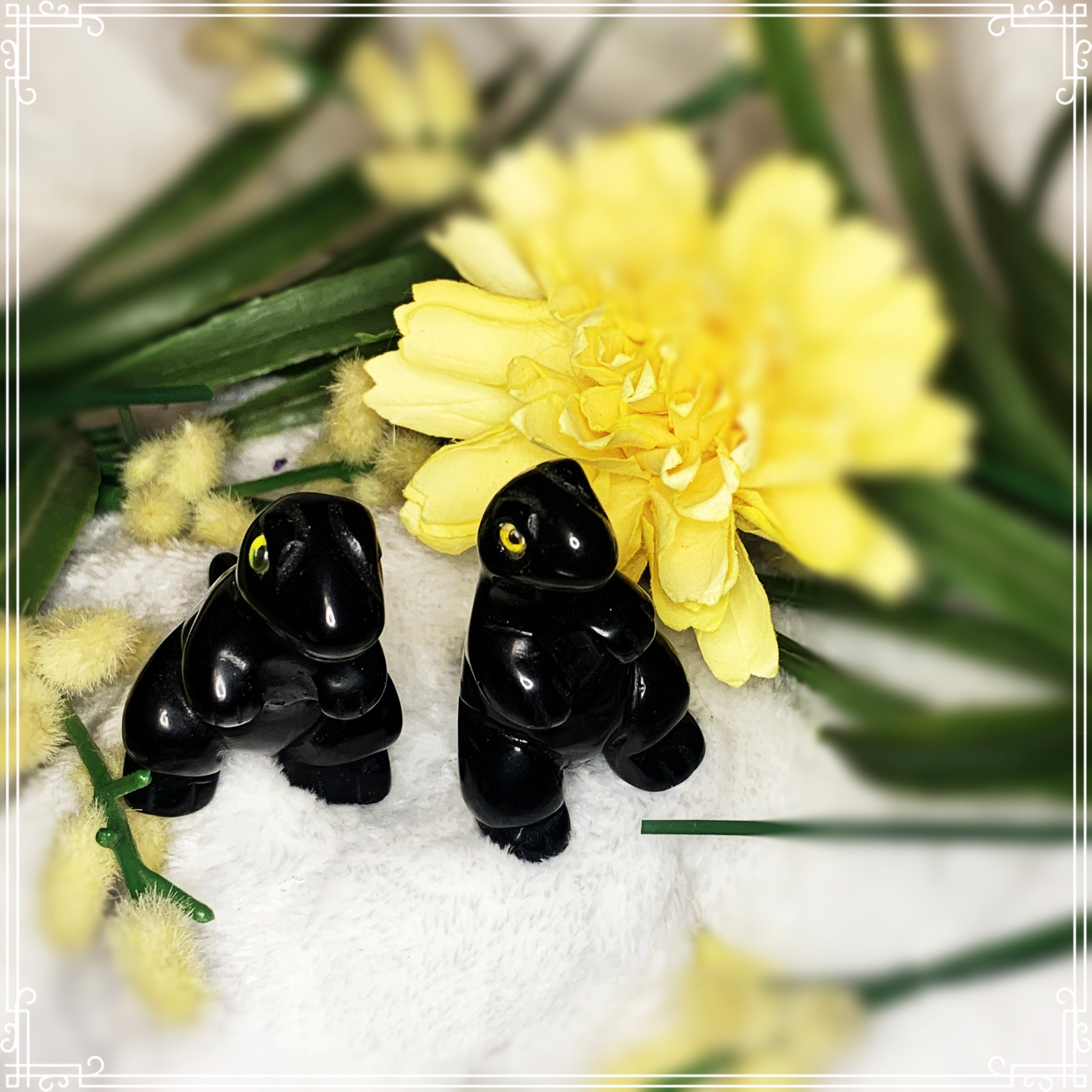 Black Obsidian Dinosaurs