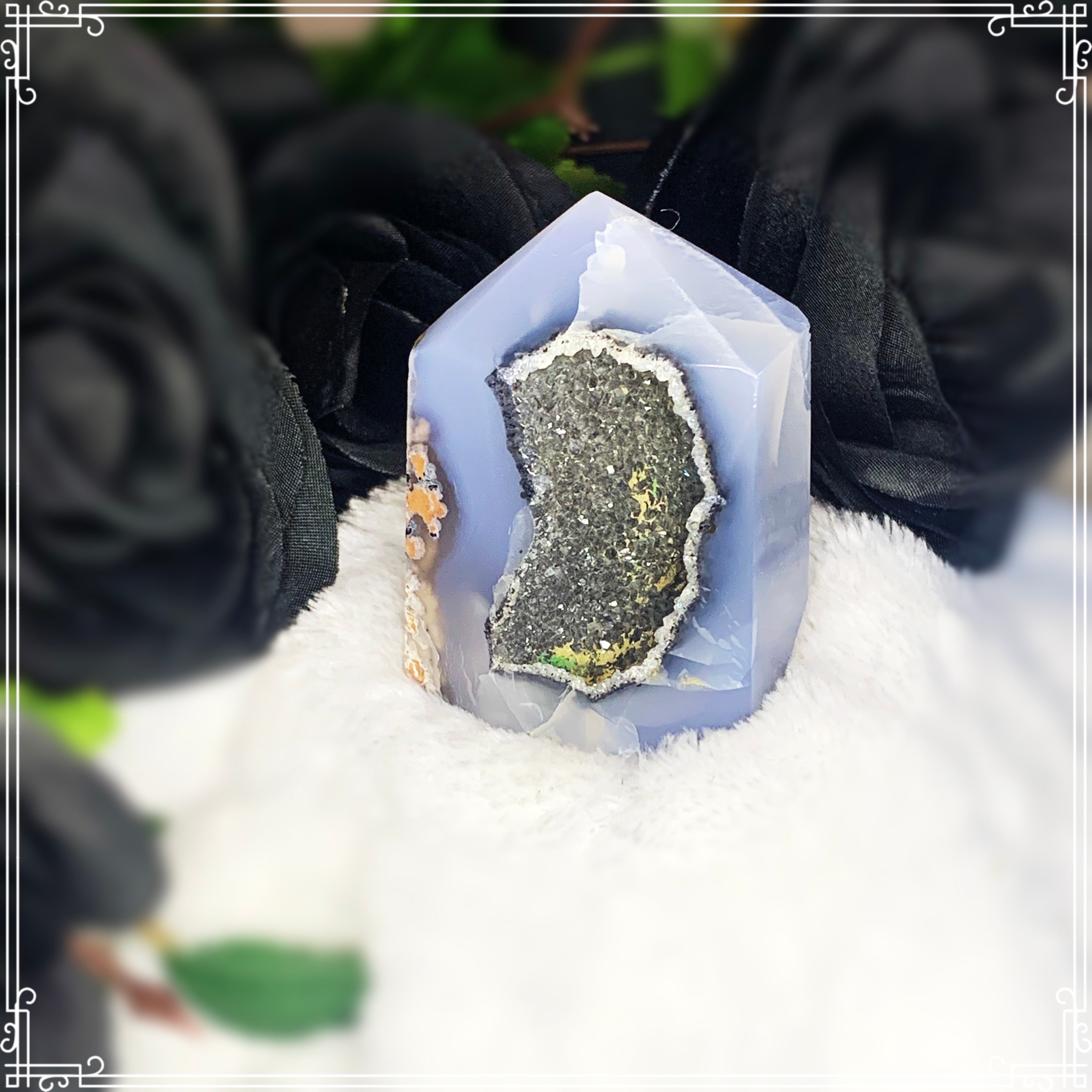 Druzy Agate Tower